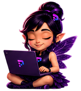 Mascote Pixy Piscando